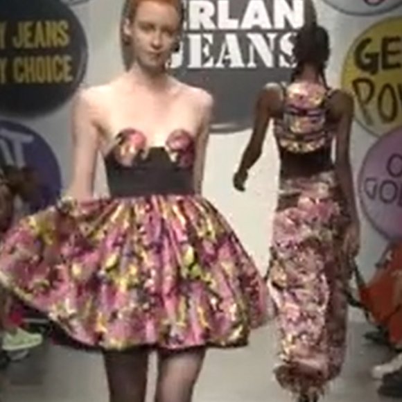 Gerlan Jeans x Minnie Mouse Disney RARE Runway Capsule Collection Mini Dress - Picture 4 of 14